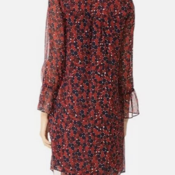 Diane von Furstenberg Kourtni Silk Sheath Knee Dress Pirouette Dot Red XS $469 - Picture 7 of 12